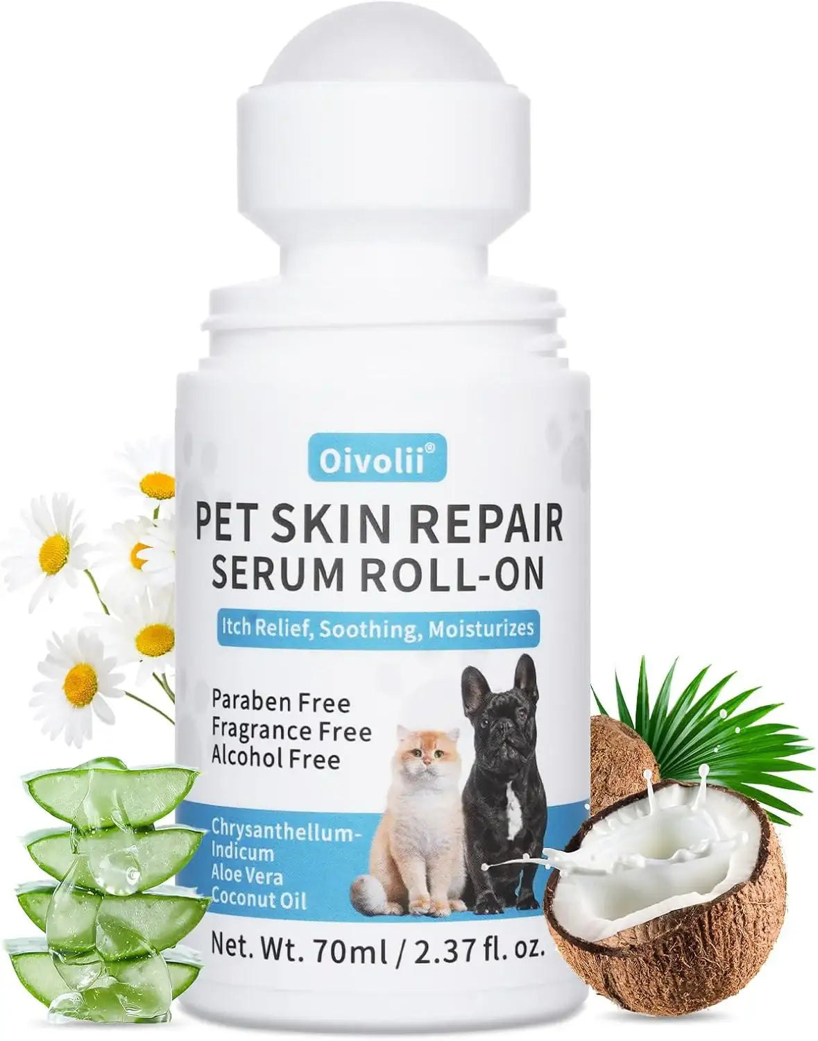 OIVOLII - Oivolii Dog & Cat Skin Care Roll-On with Coconut Oil 70Ml. - The Red Vitamin MX - Remedios Para La Picazón De Perros - {{ shop.shopifyCountryName }}