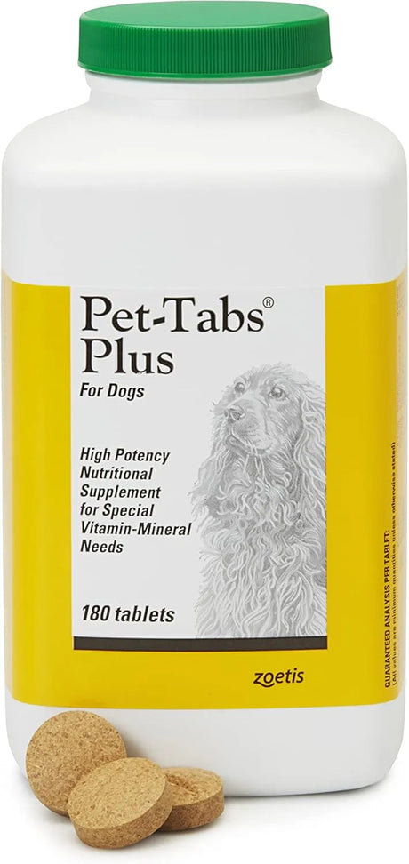 PET TABS - Pet-Tabs Plus Multivitamin and Mineral Supplement for Dogs 180 Tabletas - The Red Vitamin MX - Multivitamínicos Para Perros - {{ shop.shopifyCountryName }}