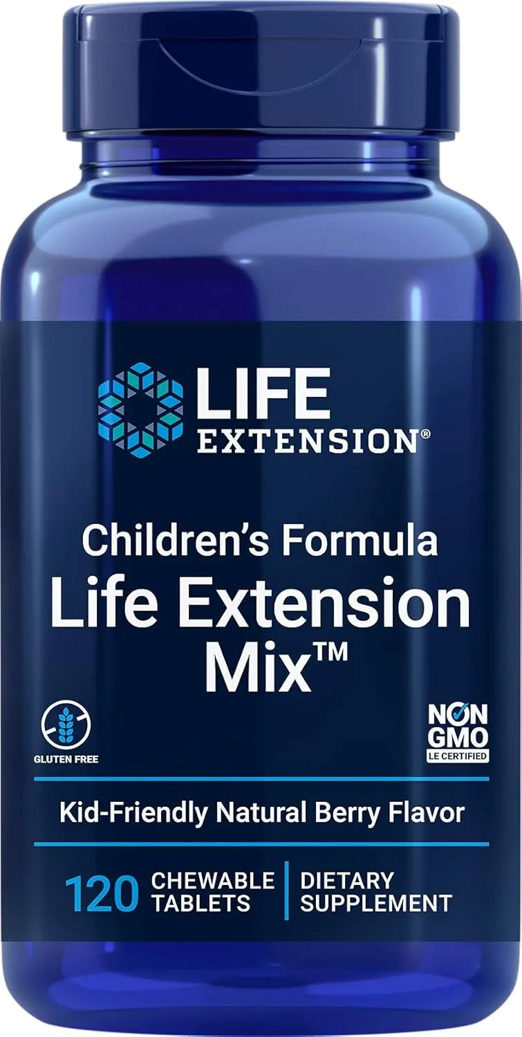 LIFE EXTENSION - Life Extension Children's Formula Mix 120 Tabletas Masticables - The Red Vitamin MX - Suplementos Alimenticios - {{ shop.shopifyCountryName }}