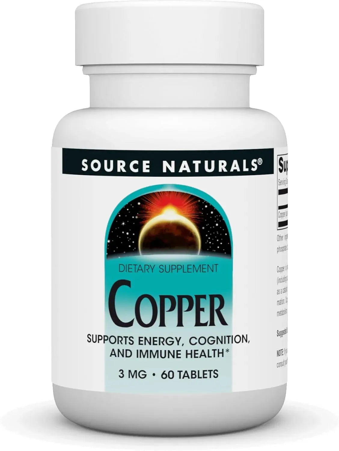 SOURCE NATURALS - Source Naurals Copper 3Mg. 60 Tabletas - The Red Vitamin MX - Suplementos Alimenticios - {{ shop.shopifyCountryName }}