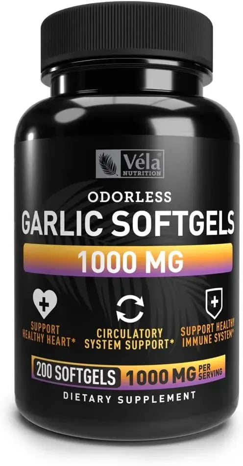 VELA NUTRITION - Vela Odorless Garlic 1000Mg. 200 Capsulas Blandas - The Red Vitamin MX - Suplementos Alimenticios - {{ shop.shopifyCountryName }}