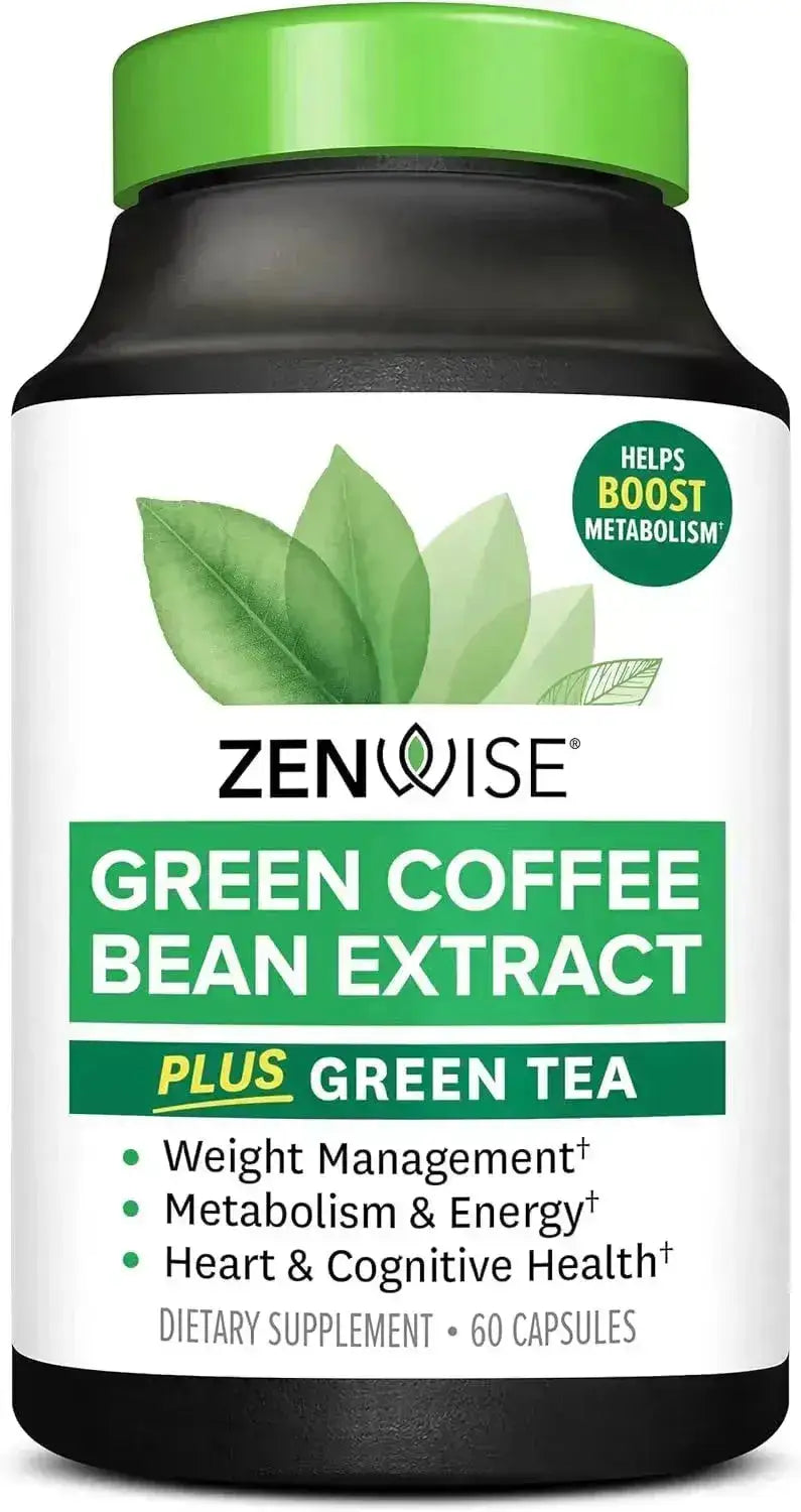 ZENWISE HEALTH - Zenwise Health Green Tea Extract with Green Coffee Bean Extract 60 Capsulas - The Red Vitamin MX - Suplementos Alimenticios - {{ shop.shopifyCountryName }}
