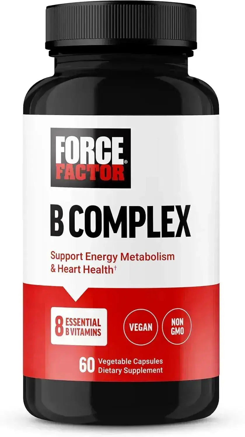 FORCE FACTOR - Force Factor Vitamin B Complex 60 Capsulas - The Red Vitamin MX - Suplementos Alimenticios - {{ shop.shopifyCountryName }}