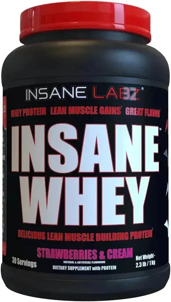 INSANE LABZ - Insane Labz Insane Whey 100% Muscle Building Whey Protein 30 Servicios Strawberries & Cream 1 Kg. - The Red Vitamin MX - Suplementos Alimenticios - {{ shop.shopifyCountryName }}