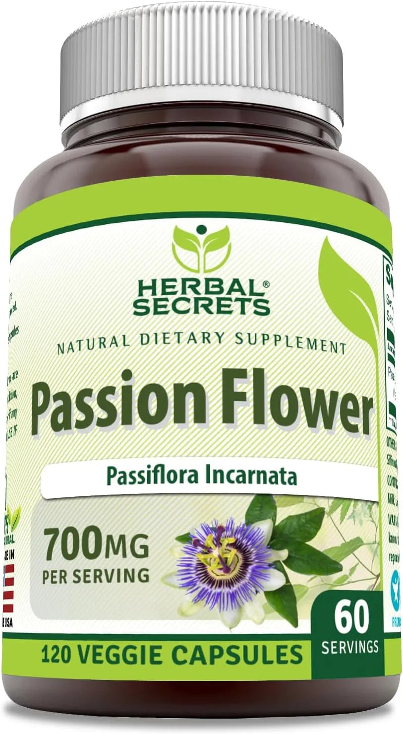 HERBAL SECRETS - Herbal Secrets Passion Flower 700Mg. 120 Capsulas - The Red Vitamin MX - Suplementos Alimenticios - {{ shop.shopifyCountryName }}