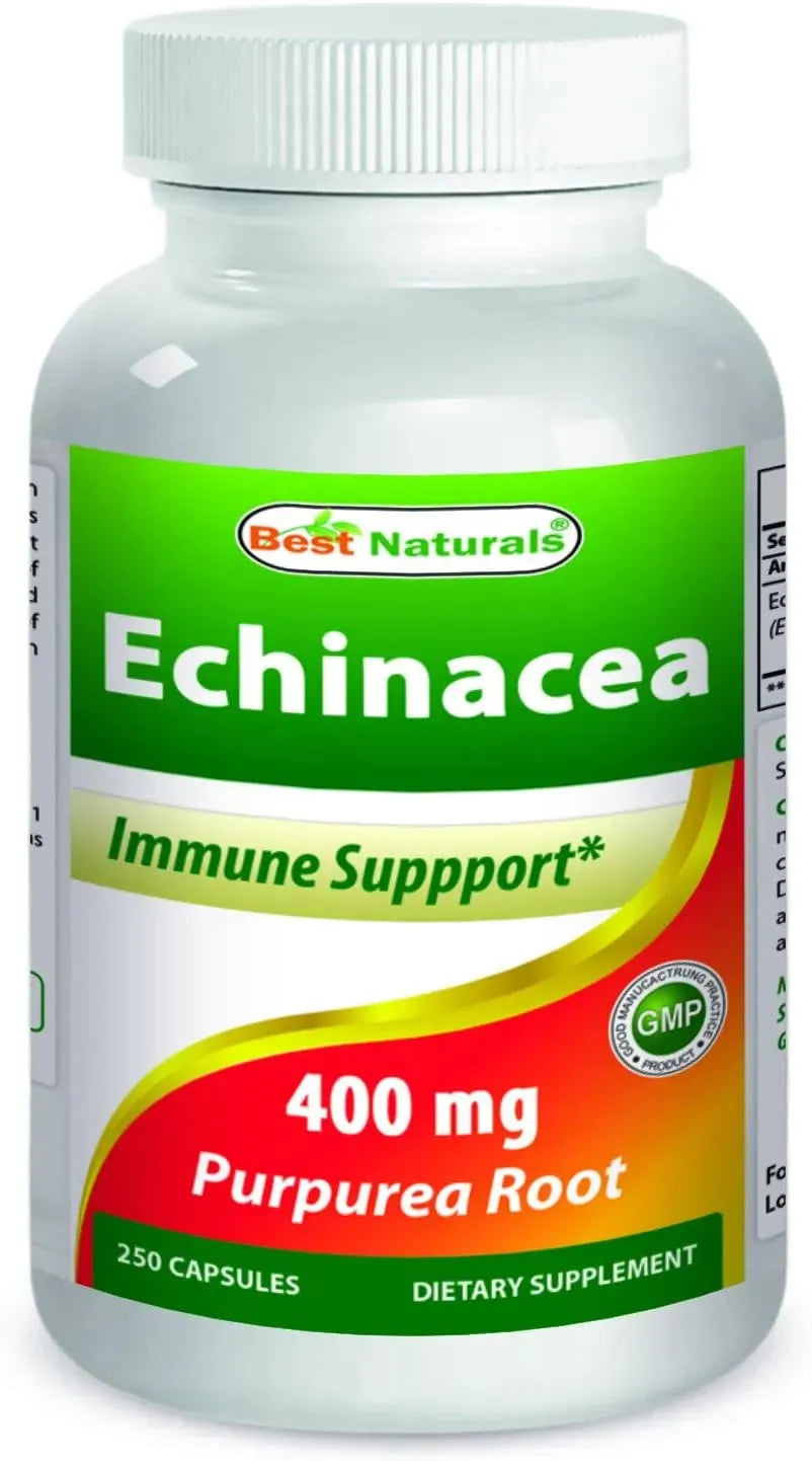 BEST NATURALS - Best Naturals Echinacea 400Mg. 250 Capsulas - The Red Vitamin MX - Suplementos Alimenticios - {{ shop.shopifyCountryName }}