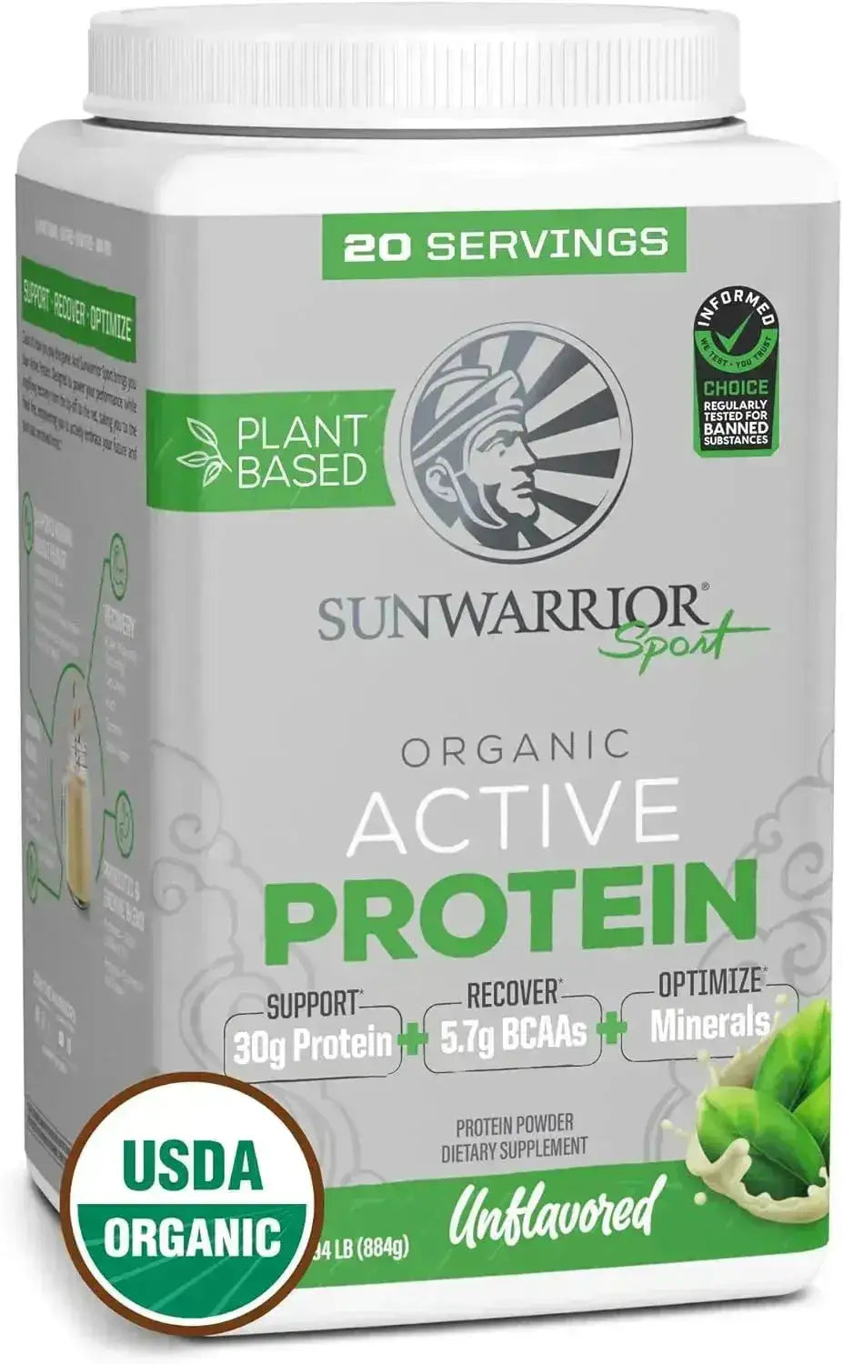 SUNWARRIOR - Sunwarrior Vegan Protein Powder Unflavored 20 Servicios 884Gr. - The Red Vitamin MX - Suplementos Alimenticios - {{ shop.shopifyCountryName }}