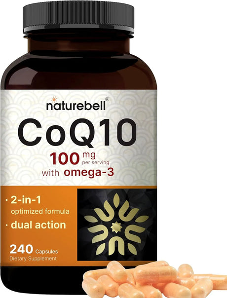 NATUREBELL - NatureBell CoQ10 100Mg. with Omega 3 240 Capsulas - The Red Vitamin MX - Suplementos Alimenticios - {{ shop.shopifyCountryName }}