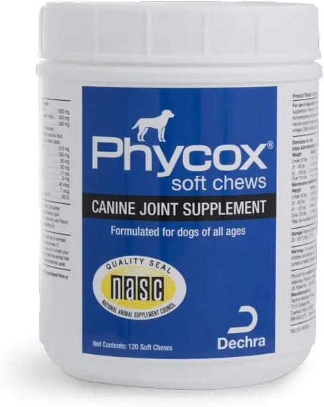 PHYCOX - PhyCox Canine Joint Support 120 Masticables - The Red Vitamin MX - Cuidado De Cadera Y Articulaciones Para Perros - {{ shop.shopifyCountryName }}