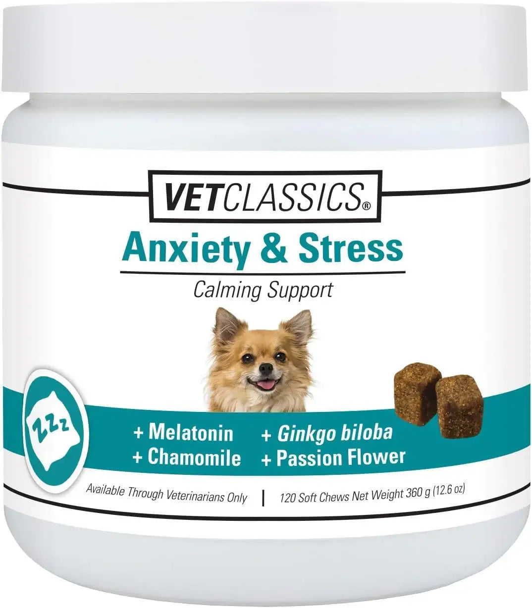 VET CLASSICS - Vet Classics Anxiety & Stress Dog Supplement 120 Masticables - The Red Vitamin MX - Relajantes Para Perros - {{ shop.shopifyCountryName }}