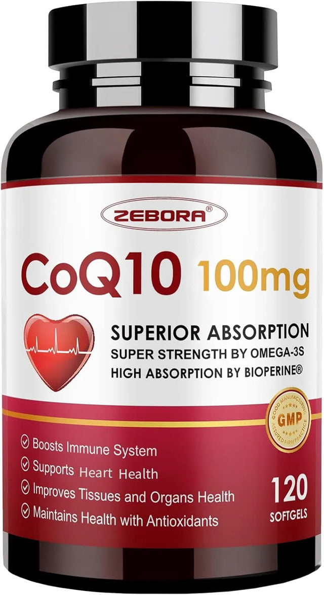 ZEBORA - ZEBORA CoQ10 100Mg. 120 Capsulas Blandas - The Red Vitamin MX - Suplementos Alimenticios - {{ shop.shopifyCountryName }}