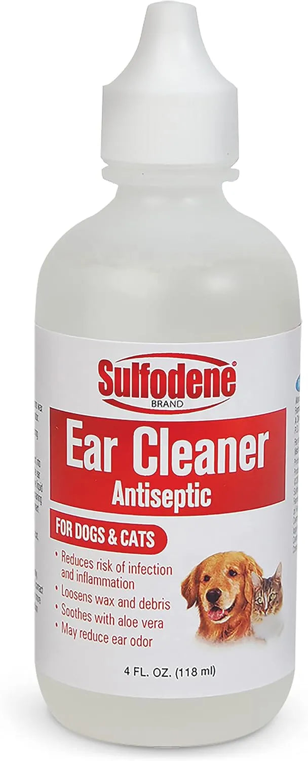 SULFODENE - Sulfodene Ear Cleaner for Dogs & Cats 4 Fl.Oz. - The Red Vitamin MX - Cuidado Del Oído De Perros - {{ shop.shopifyCountryName }}