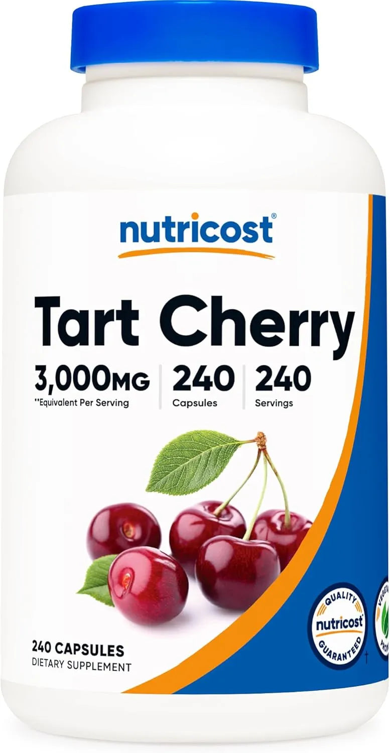 NUTRICOST - Nutricost Tart Cherry Extract 3000Mg. 240 Capsulas - The Red Vitamin MX - Suplementos Alimenticios - {{ shop.shopifyCountryName }}