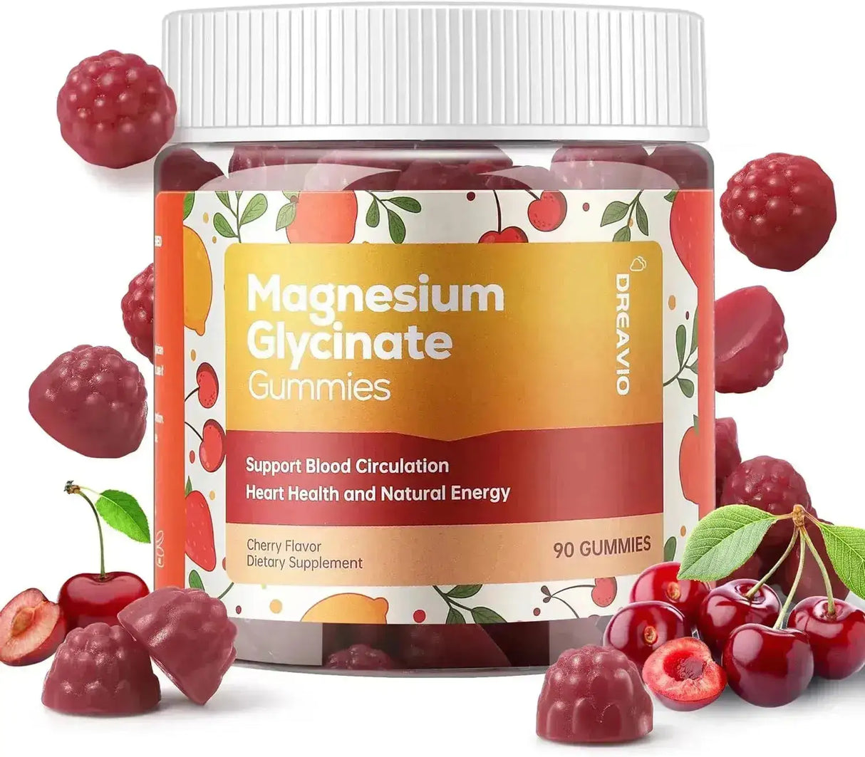 DREAVIO - DREAVIO Magnesium Glycinate Gummies 400Mg. Cherry 90 Gomitas - The Red Vitamin MX - Suplementos Alimenticios - {{ shop.shopifyCountryName }}