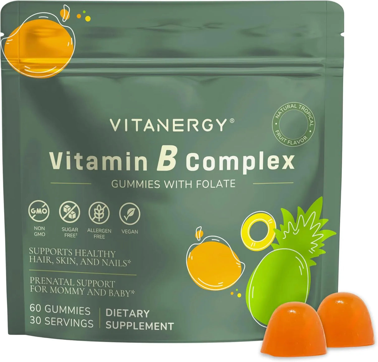 VITANERGY - Vitanergy Sugar-Free B Complex Gummies 60 Gomitas - The Red Vitamin MX - Suplementos Alimenticios - {{ shop.shopifyCountryName }}