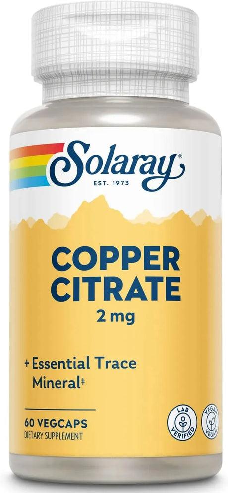SOLARAY - SOLARAY Biocitrate Copper 2Mg. 60 Capsulas - The Red Vitamin MX - Suplementos Alimenticios - {{ shop.shopifyCountryName }}