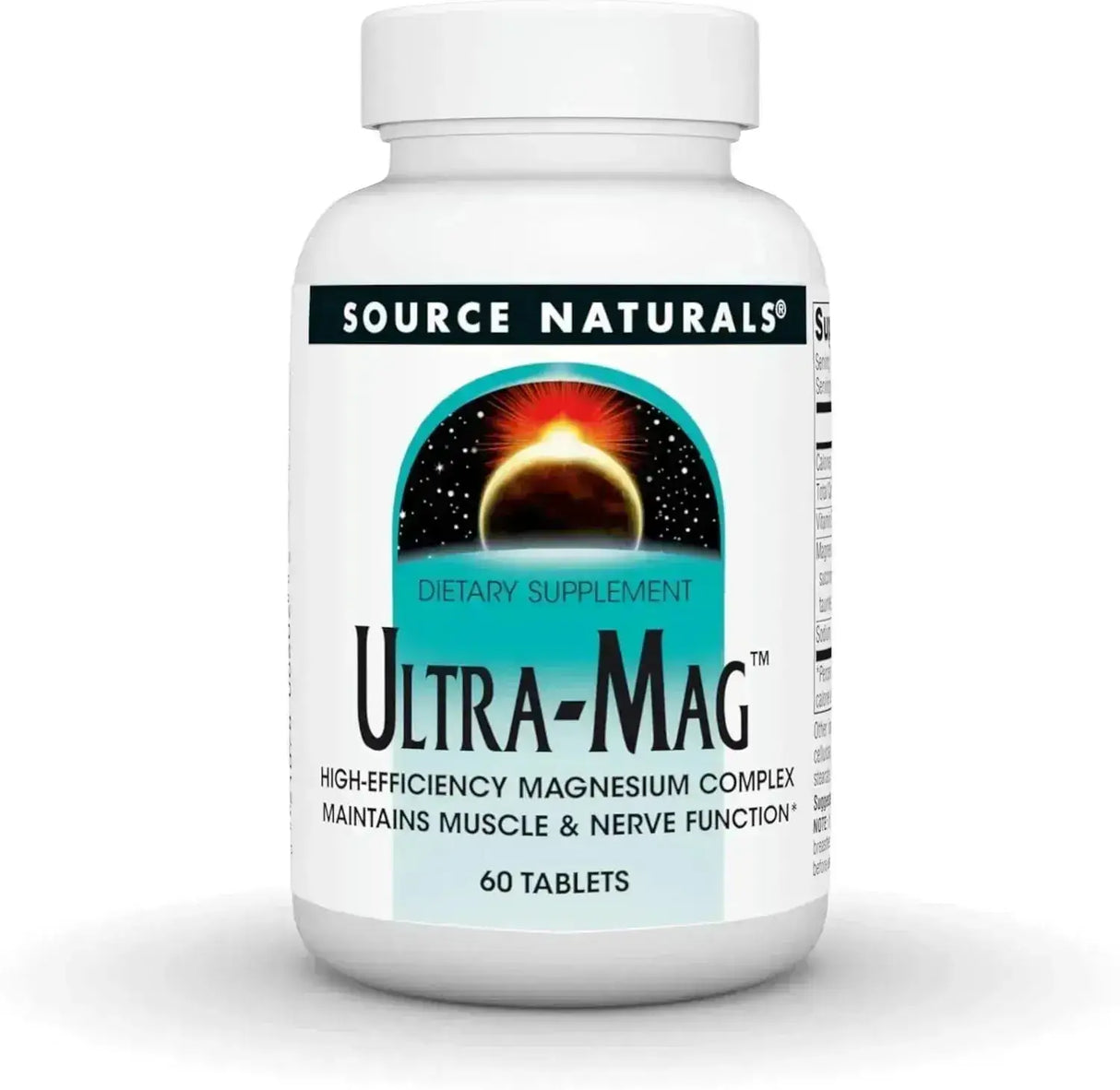 SOURCE NATURALS - Source Naturals Ultra-Mag High-Efficiency Magnesium Complex 60 Tabletas - The Red Vitamin MX - Suplementos Alimenticios - {{ shop.shopifyCountryName }}