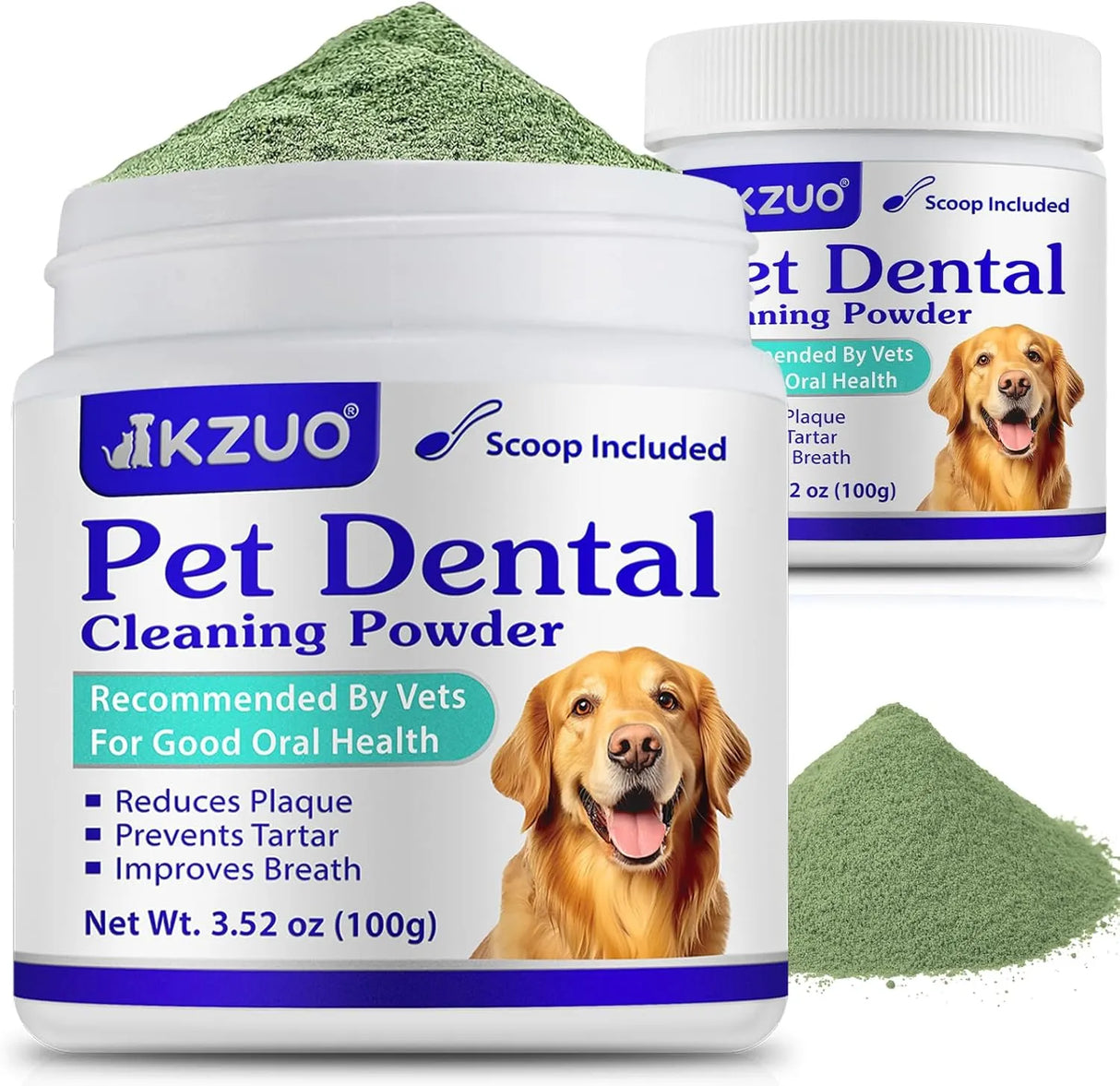 KZUO - Kzuo Dog Teeth Cleaning Powder 100Gr. 2 Pack - The Red Vitamin MX - Cuidado Dental Para Perros - {{ shop.shopifyCountryName }}