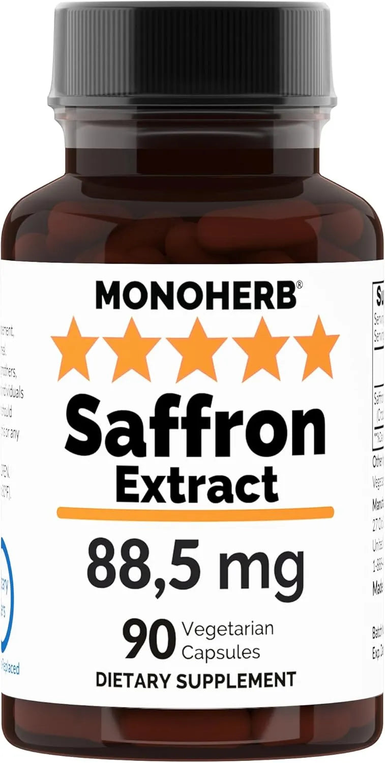 MONOHERB - Monoherb Saffron Extract 88.5Mg. 90 Capsulas - The Red Vitamin MX - Suplementos Alimenticios - {{ shop.shopifyCountryName }}