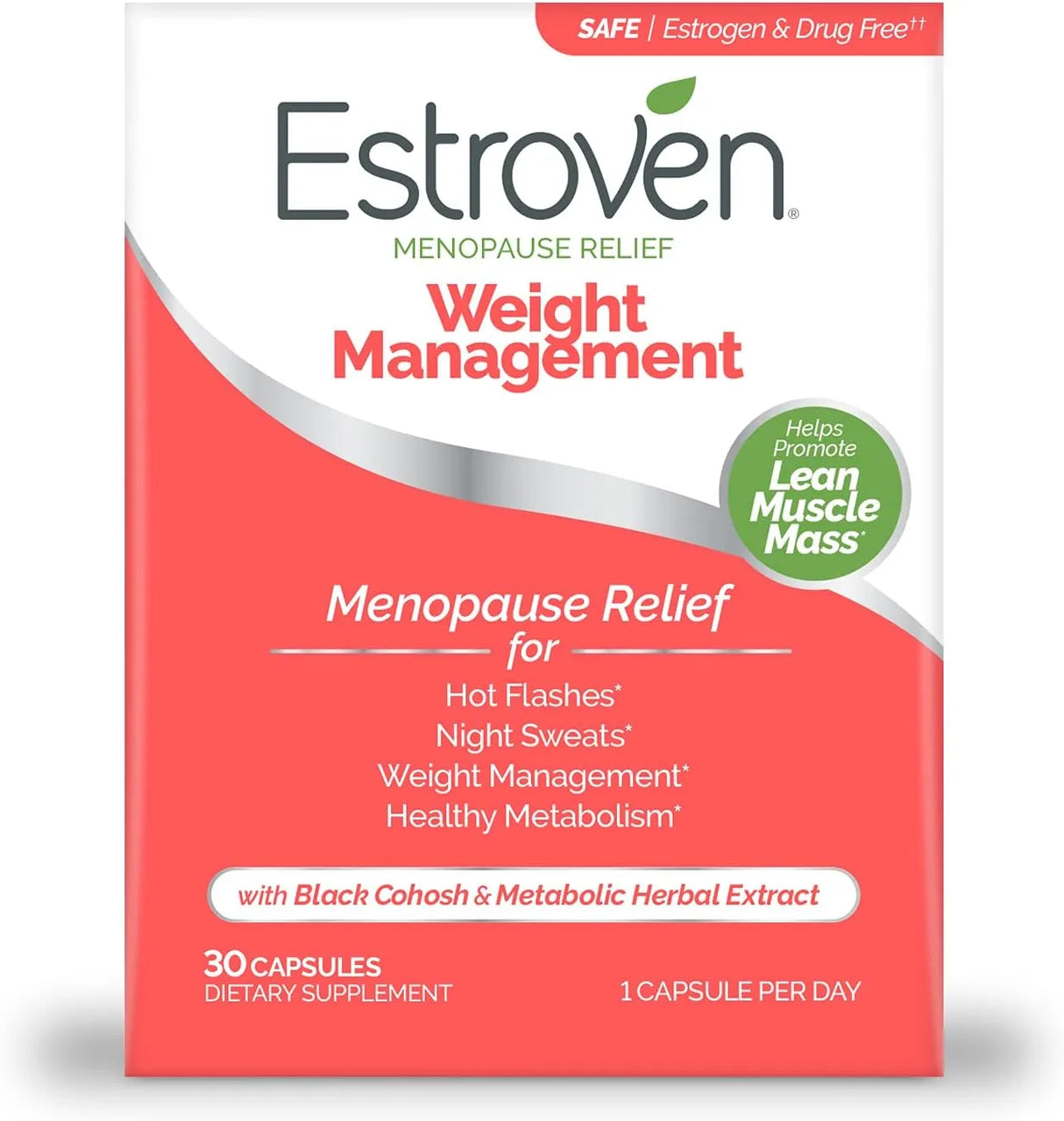 ESTROVEN - Estroven Weight Management for Menopause Relief 30 Capsulas - The Red Vitamin MX - Suplementos Alimenticios - {{ shop.shopifyCountryName }}