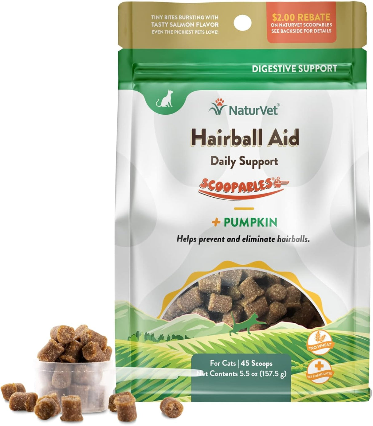 NaturVet Scoopables Hairball Aid for Cats 157Gr.