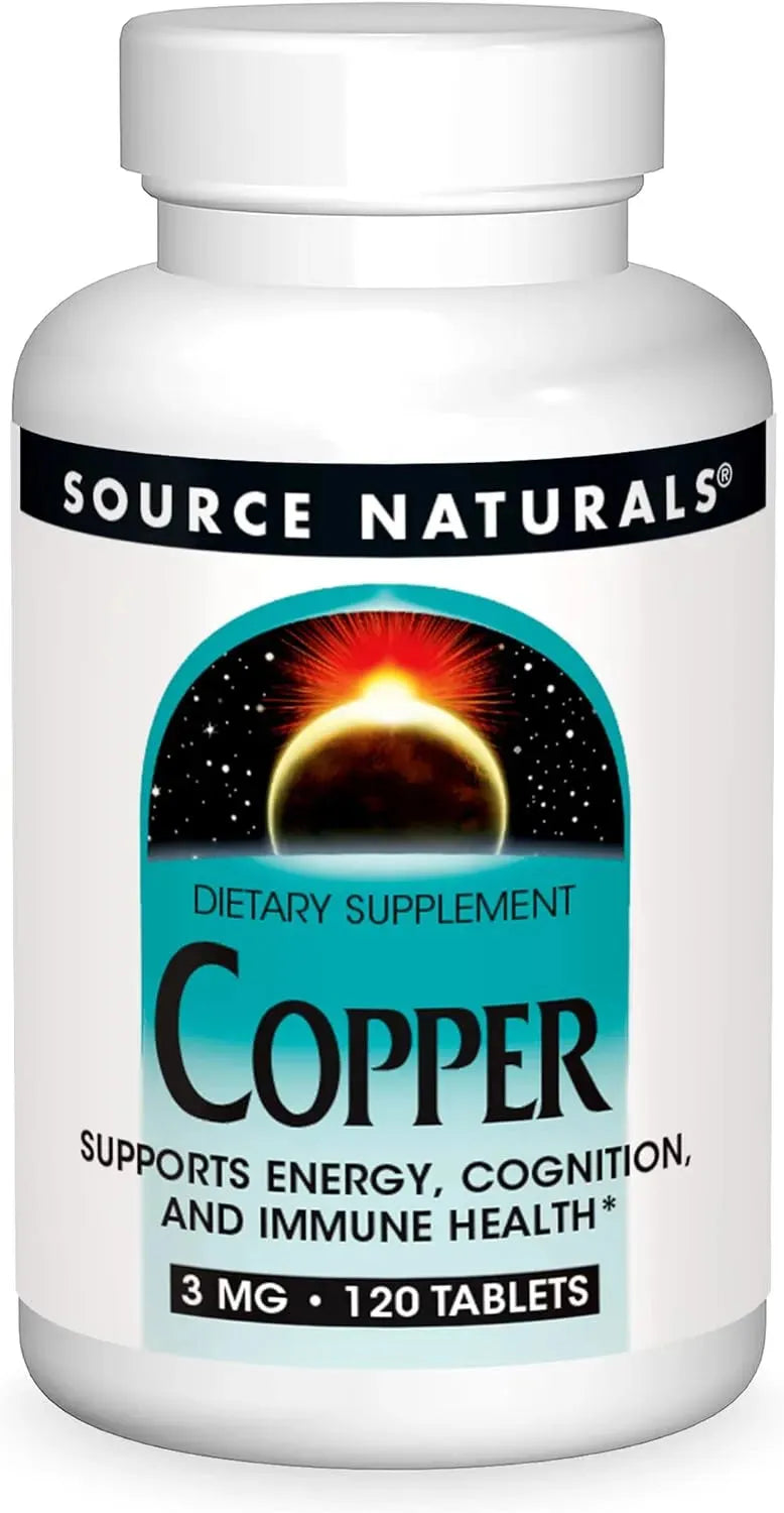 SOURCE NATURALS - Source Naurals Copper 3Mg. 120 Tabletas - The Red Vitamin MX - Suplementos Alimenticios - {{ shop.shopifyCountryName }}