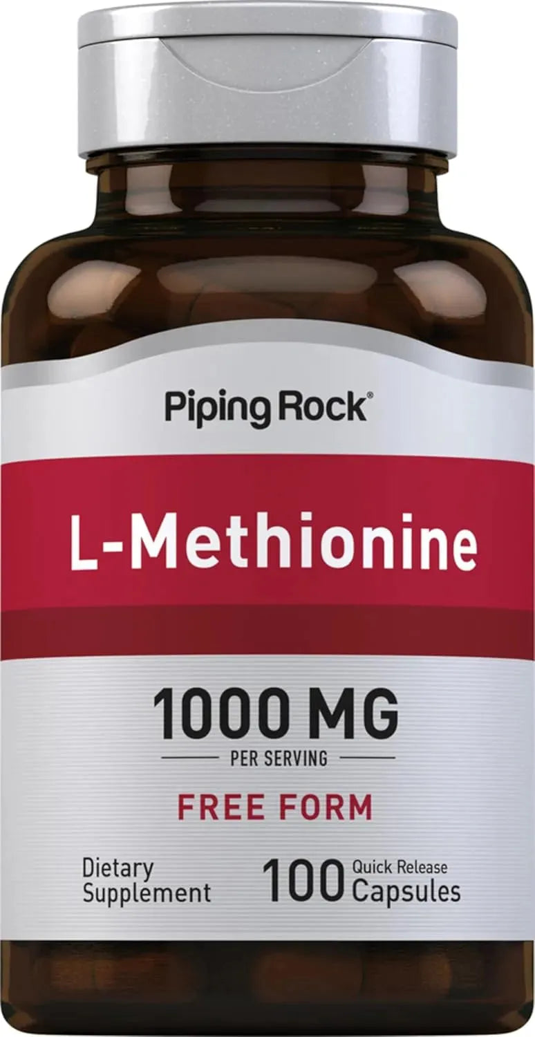 PIPING ROCK - Piping Rock L-Methionine 1000Mg. 100 Capsulas - The Red Vitamin MX - Suplementos Alimenticios - {{ shop.shopifyCountryName }}