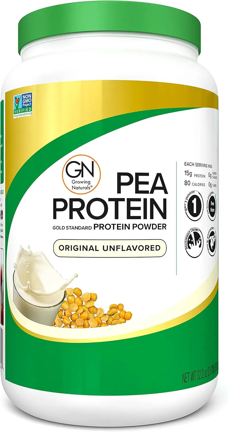GROWING NATURALS - Growing Naturals Raw Pea Protein Powder Original Unflavored 2 Lbs. - The Red Vitamin MX - Suplementos Alimenticios - {{ shop.shopifyCountryName }}