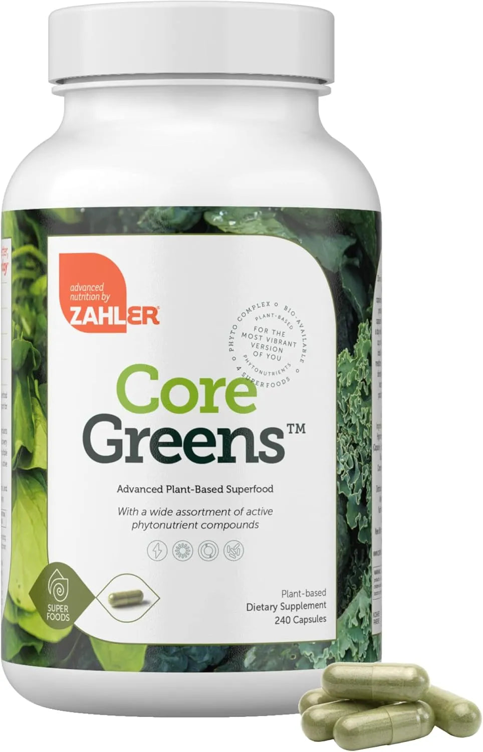 ZAHLER - Zahler Core Greens 240 Capsulas - The Red Vitamin MX - Suplementos Alimenticios - {{ shop.shopifyCountryName }}