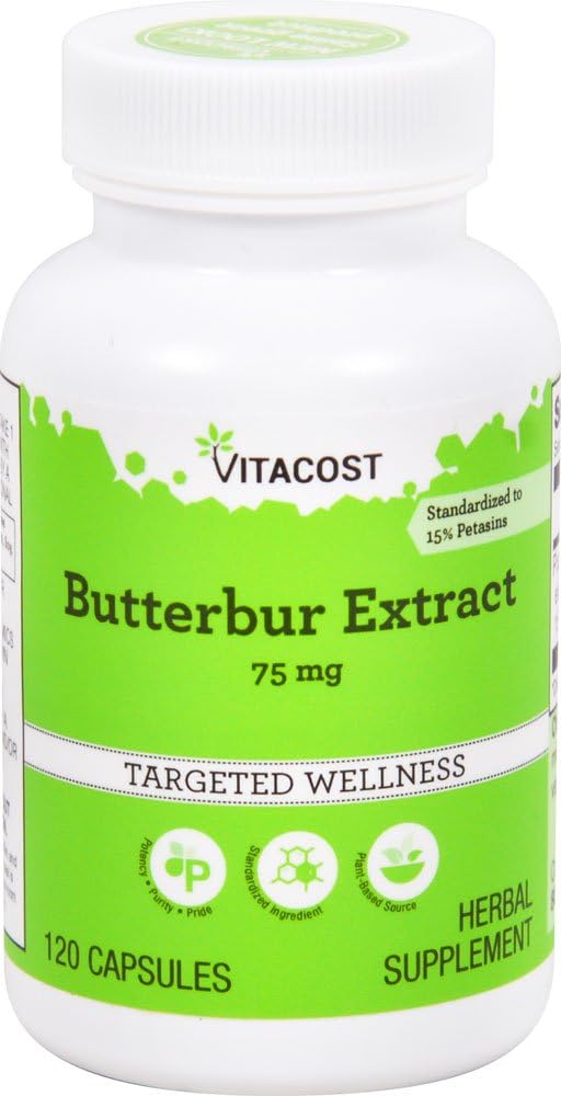 Vitacost Butterbur Extract 75Mg. 120 Capsulas