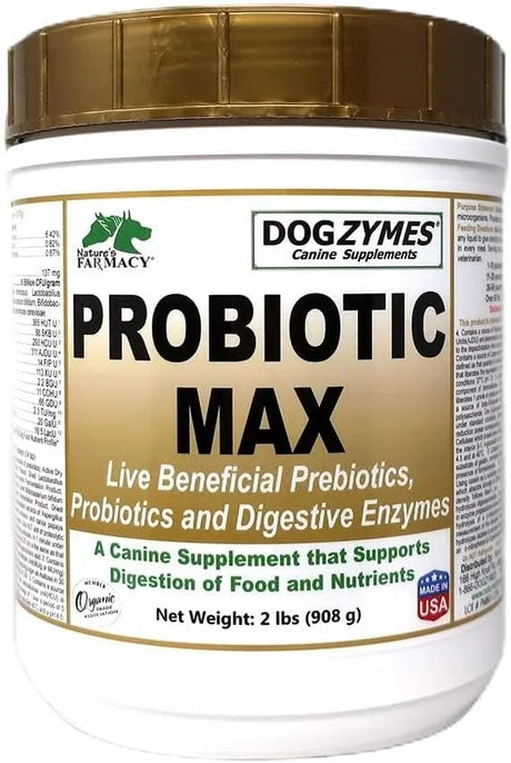 DOGZYMES - Dogzymes Probiotic Max 908Gr. - The Red Vitamin MX - Probióticos Para Perros - {{ shop.shopifyCountryName }}