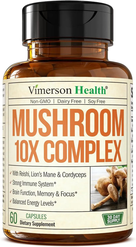 VIMERSON HEALTH - Vimerson Health Mushroom 10xComplex 60 Capsulas - The Red Vitamin MX - Suplementos Alimenticios - {{ shop.shopifyCountryName }}
