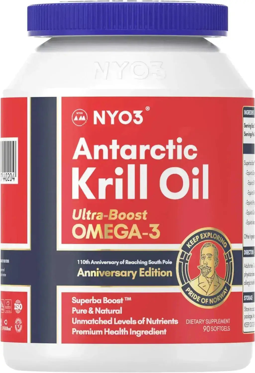 NYO3 - NYO3 Krill Oil Omega 3 1000Mg. 90 Capsulas Blandas - The Red Vitamin MX - Suplementos Alimenticios - {{ shop.shopifyCountryName }}