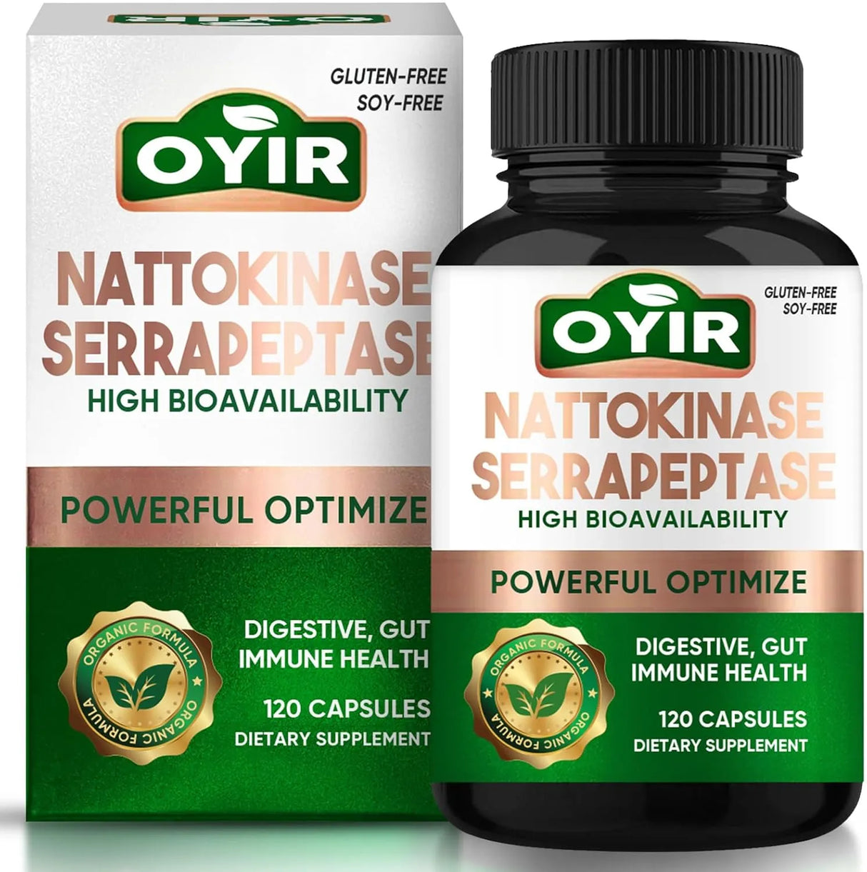 OYIR - OYIR Nattokinase 12,000 FU 120 Capsulas - The Red Vitamin MX - Suplementos Alimenticios - {{ shop.shopifyCountryName }}