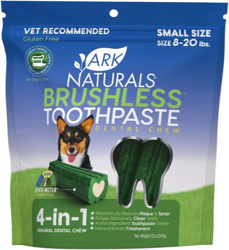 ARK NATURALS - Ark Naturals Brushless Toothpaste Dog Dental Chews for Small Breeds 340Gr. - The Red Vitamin MX - Cuidado Dental Para Perros - {{ shop.shopifyCountryName }}