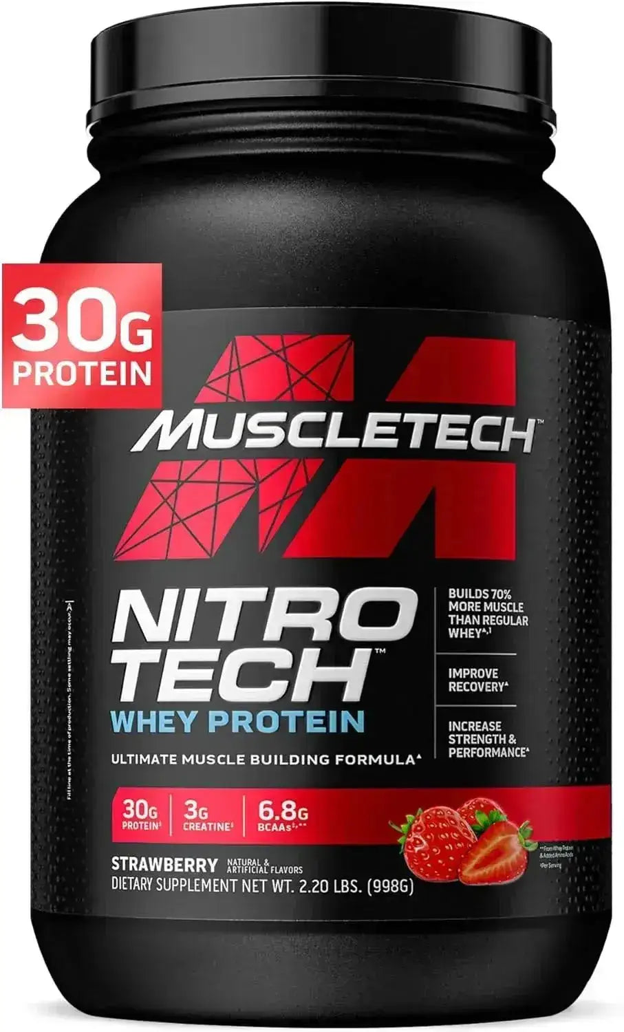 MUSCLETECH - Muscletech Whey Protein Powder Strawberry 998Gr. - The Red Vitamin MX - Suplementos Alimenticios - {{ shop.shopifyCountryName }}