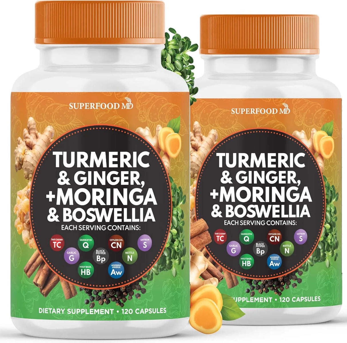 SUPERFOOD MD - Superfood MD Turmeric Moringa 120 Capsulas 2 Pack - The Red Vitamin MX - Suplementos Alimenticios - {{ shop.shopifyCountryName }}
