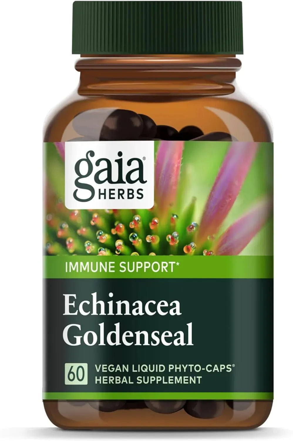 GAIA HERBS - Gaia Herbs Echinacea Goldenseal 60 Capsulas - The Red Vitamin MX - Suplementos Alimenticios - {{ shop.shopifyCountryName }}