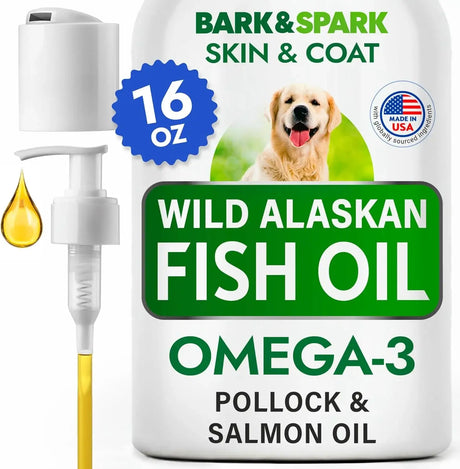 BARK&SPARK - BARK&SPARK Fish Oil for Dogs&Cats 16 Fl.Oz. - The Red Vitamin MX - Aceite De Pescado Para Perros - {{ shop.shopifyCountryName }}