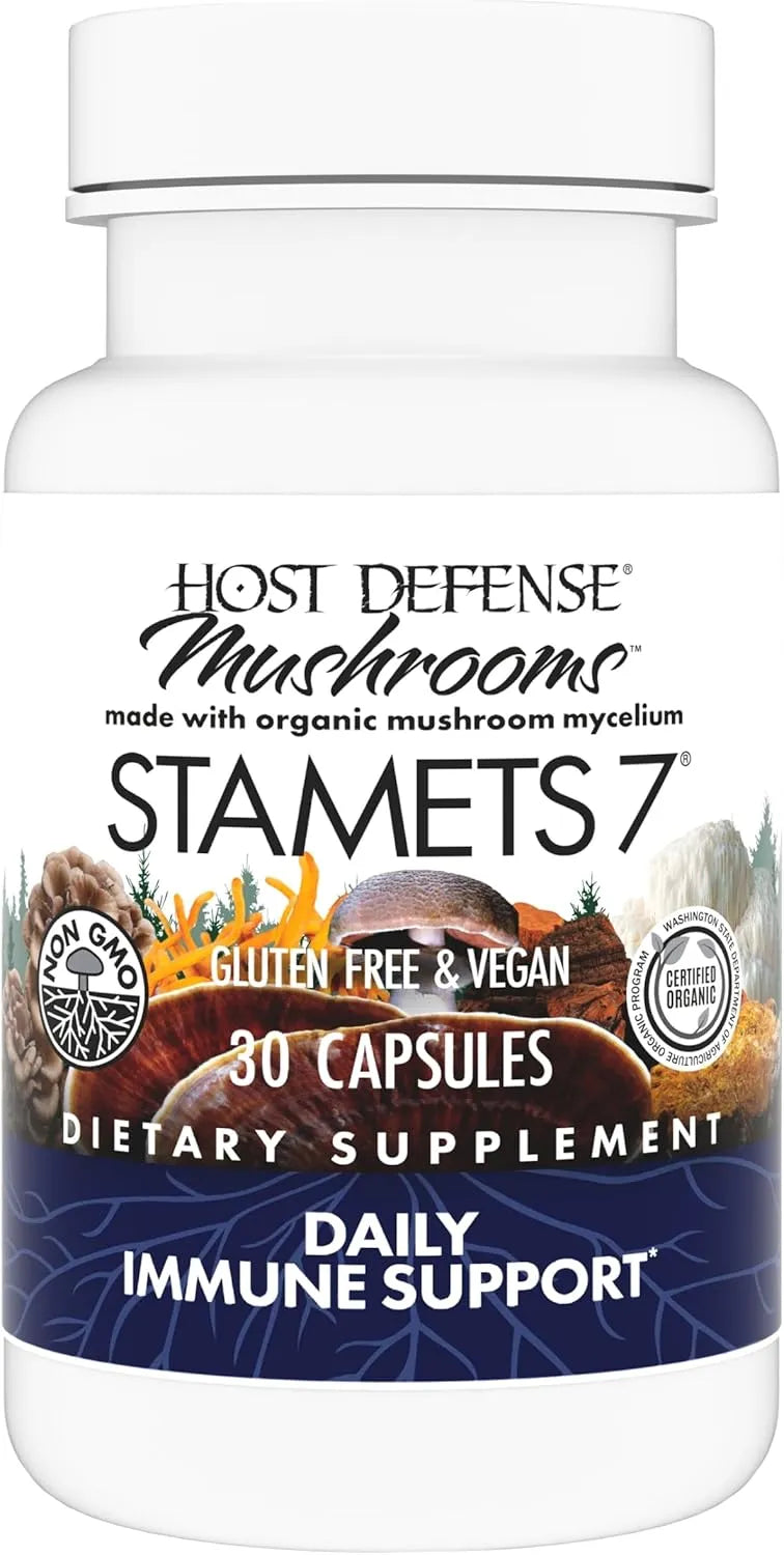 HOST DEFENSE - Host Defense Stamets 7 Species Blend 30 Capsulas - The Red Vitamin MX - Suplementos Alimenticios - {{ shop.shopifyCountryName }}