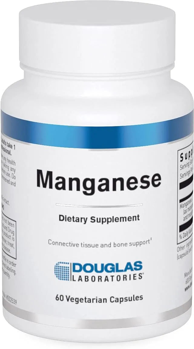 DOUGLAS LABORATORIES - Douglas Laboratories Manganese 60 Capsulas - The Red Vitamin MX - Suplementos Alimenticios - {{ shop.shopifyCountryName }}