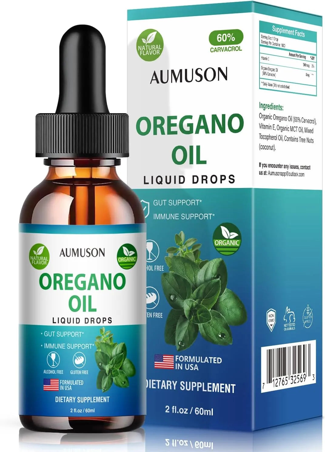 AUMUSON - Aumuson Oregano Oil Liquid Drops 2 Fl.Oz. - The Red Vitamin MX - Suplementos Alimenticios - {{ shop.shopifyCountryName }}