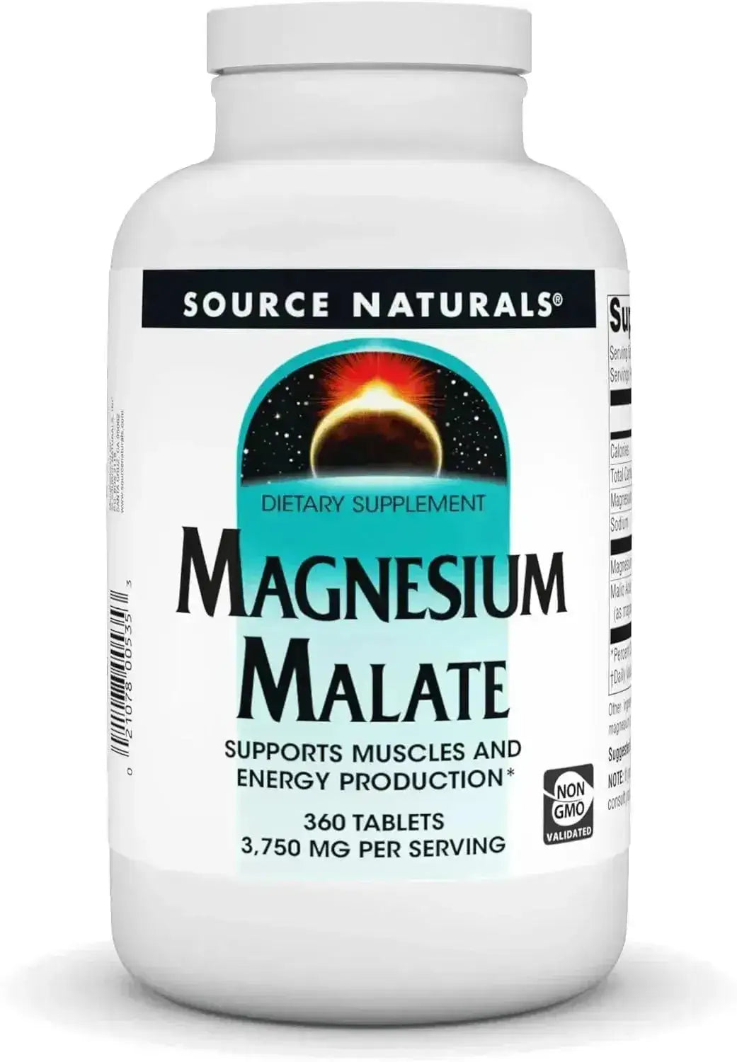 SOURCE NATURALS - Source Naturals Magnesium Malate 3750Mg. 360 Tabletas - The Red Vitamin MX - Suplementos Alimenticios - {{ shop.shopifyCountryName }}