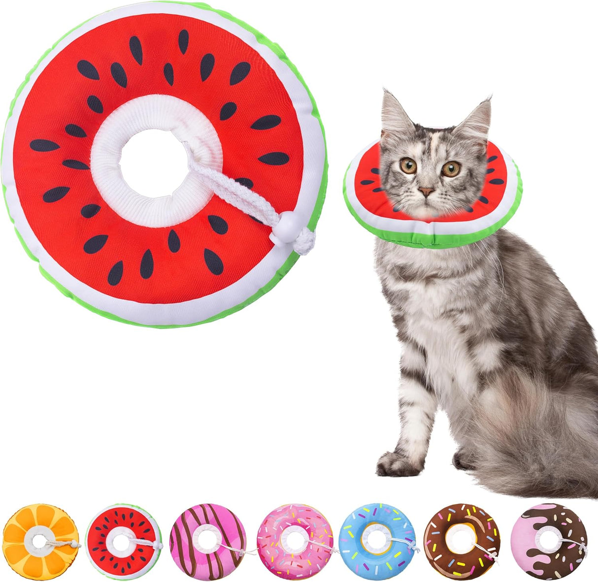 Seyezo Cat Cone Collar Soft Watermelon Medium