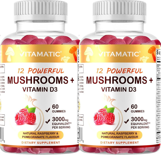 VITAMATIC - Vitamatic Mushroom Complex with D3 60 Gomitas 2 Pack - The Red Vitamin MX - Suplementos Alimenticios - {{ shop.shopifyCountryName }}