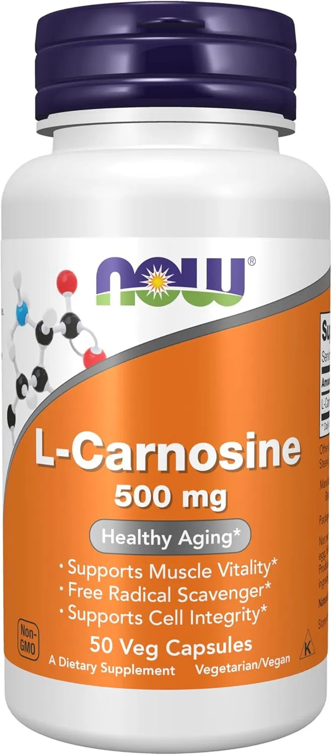 NOW SUPPLEMENTS - NOW Foods Supplements L-Carnosine 500Mg. 50 Capsulas - The Red Vitamin MX - Suplementos Alimenticios - {{ shop.shopifyCountryName }}