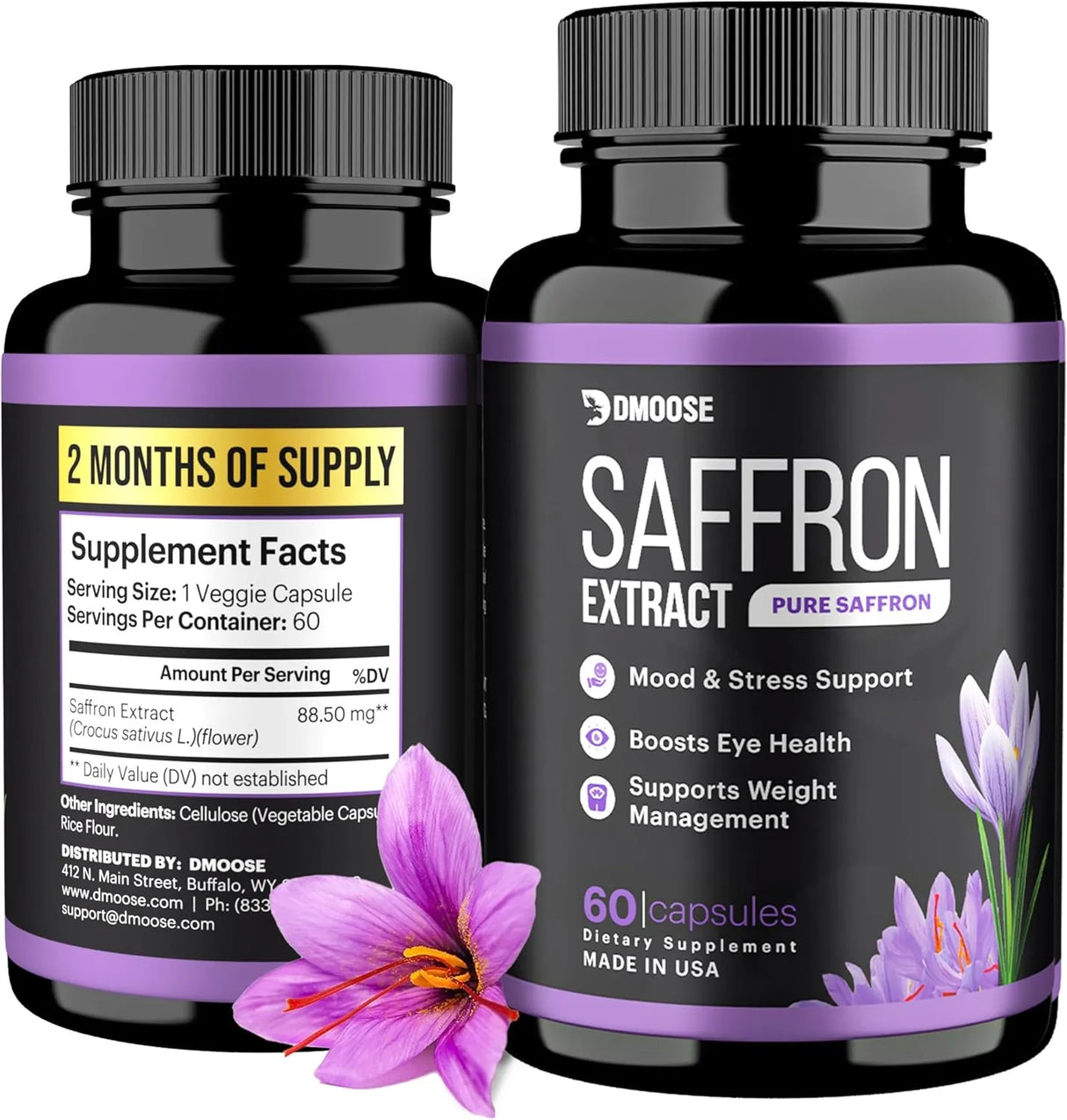DMOOSE - DMoose Saffron Extract 88.5Mg. 60 Capsulas - The Red Vitamin MX - Suplementos Alimenticios - {{ shop.shopifyCountryName }}
