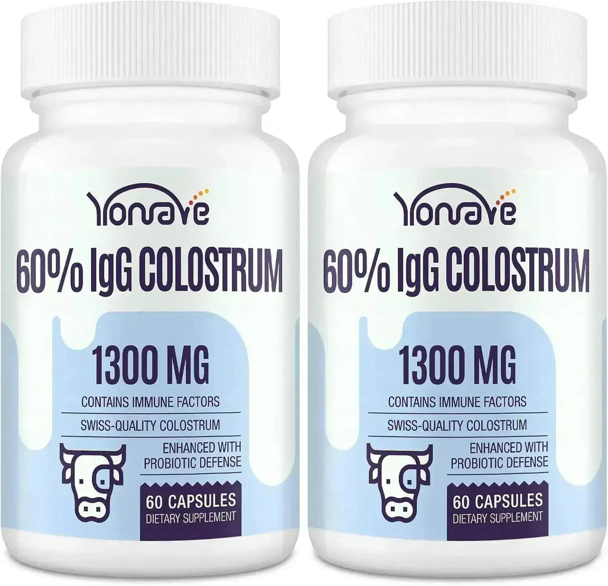 YONRAVE - Yonrave Bovine Colostrum 1300Mg. 60 Capsulas 2 Pack - The Red Vitamin MX - Suplementos Alimenticios - {{ shop.shopifyCountryName }}