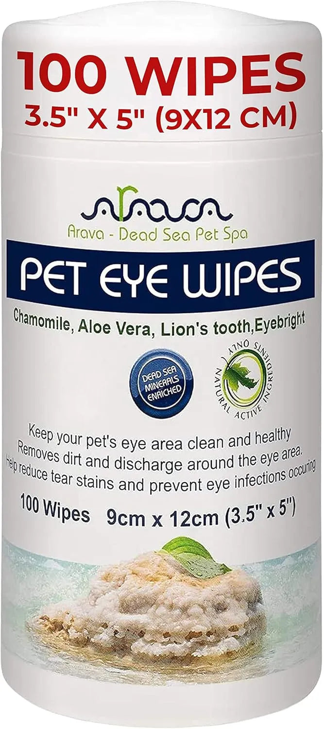 ARAVA - Arava Pet Eye Wipes for Dogs Cats Puppies & Kittens 100 Toallitas - The Red Vitamin MX - Cuidado De Los Ojos De Los Perros - {{ shop.shopifyCountryName }}