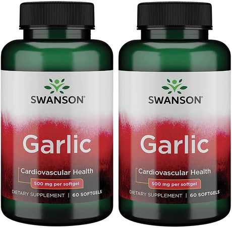 SWANSON - Swanson Garlic 500Mg. 60 Capsulas Blandas 2 Pack - The Red Vitamin MX - Suplementos Alimenticios - {{ shop.shopifyCountryName }}